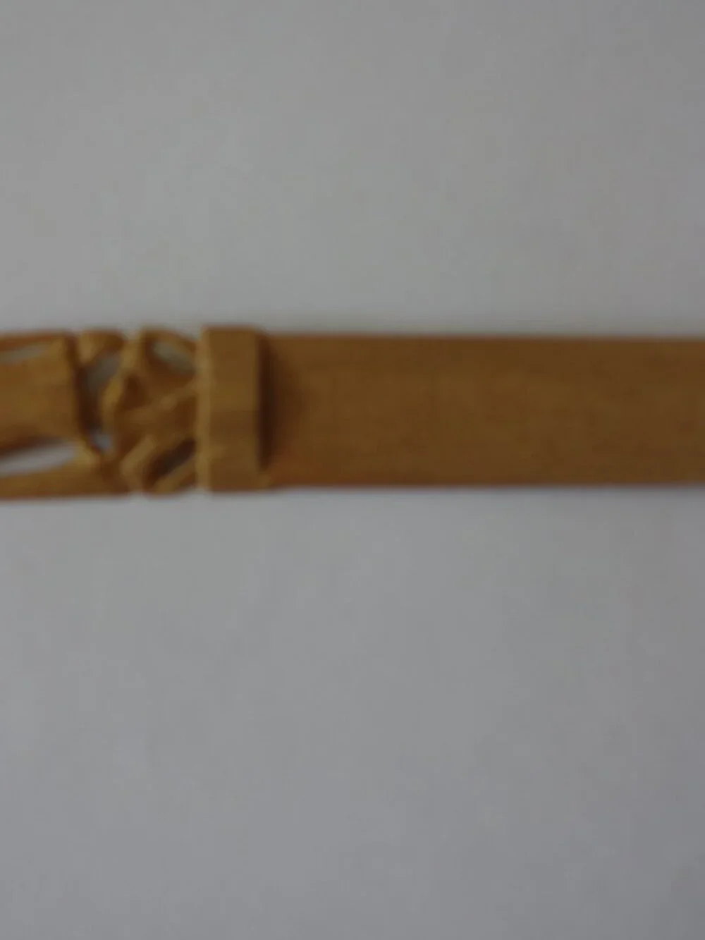 Vintage Carved Women Wooden Letter Opener about 7.25